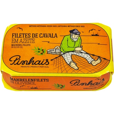 Pinhais Portugalské filety atlantickej makrely v olivovom oleji 125 g