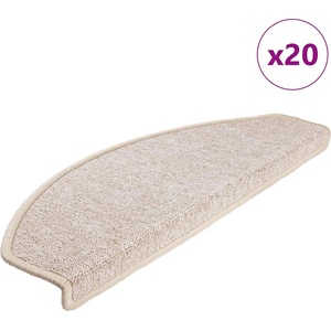 vidaXL Самозалепващи стъпаловидни постелки 20 бр. 65 x 24 x 4 cm Таупе (3365795)