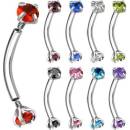 Šperky4U piercing do obočí s vnitřním závitem OB01005-P