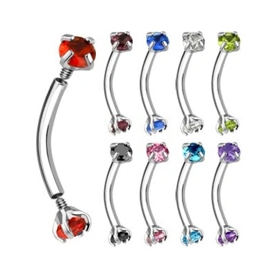 Šperky4U piercing do obočí s vnitřním závitem OB01005-P