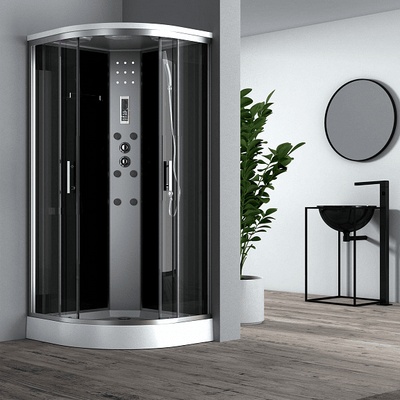 Хидромасажна душ кабина ЧАР ICSH 888LT NEW EASY ASSEMBLE, Inter Ceramic, 90x90x215см, 4мм (888LT NEW EASY ASSEMBLE)