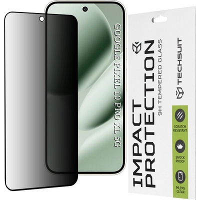 Techsuit Протектор за Google Pixel 10 Pro XL - Techsuit - 111D Privacy Full Glue - Черен