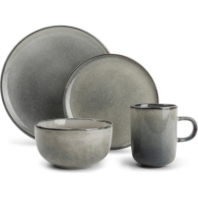Salt&Pepper Глинен комплект за хранене 16 бр. за 4 души Meridian - Salt&Pepper (850616)