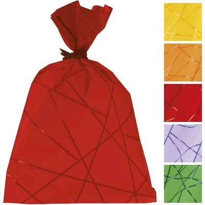 Dárkový sáček Ditipo LUX SC 20 x 35 cm, motiv čar, mix barev