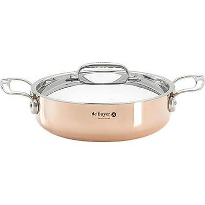 de Buyer Měděný hrnec s poklicí PRIMA MATERA 24cm 3,1l