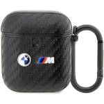 BMW Кейс BMW BMA2WMPUCA2 за AirPods 1/2, черен / черен, Carbon Double Meta (BMW000612-0)