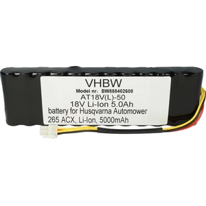 VHBW Батерия за Husqvarna Automower 265 / 265 ACX, 18 V, 5.0 Ah (888402608)