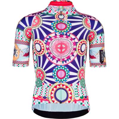 Q36.5 Мъжка фланелка с къс ръкав за колоездене Q36.5 R2 Pure Sicily Cycling jersey - Purple (056-3114-0112)