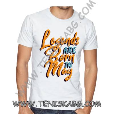 Fruit of the Loom Тениска - Legends are born in May