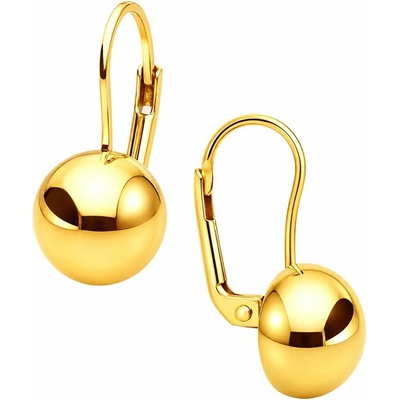 Zlaton Náušnice žluté zlato koule visací 2.10cm 2.3g N21052602943