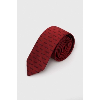 Hugo hodvábna kravata 50494277 červená