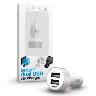 XPRO 115806 Smart Dual USB бяло зарядно за кола (115806)