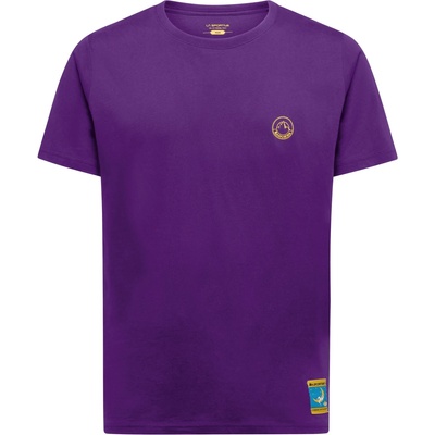 La Sportiva Мъжка тениска La Sportiva Climbing On The Moon T-shirt - Viola / Giallo (216-2546-0613)