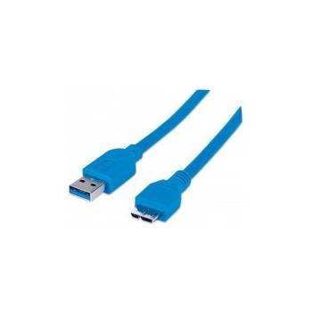 Techly 304857 USB 3.0, A samec na micro-B samec, 50cm, modrý