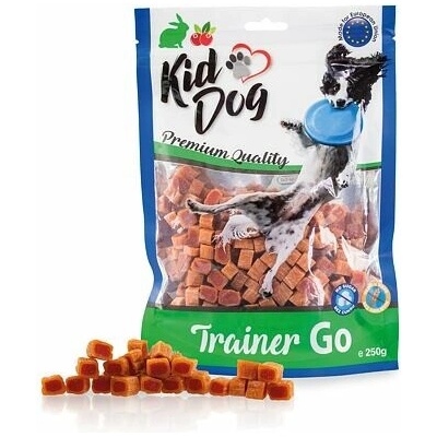 Kiddog TRAINER GO mini kostičky s králíkem a brusinkami 250 g