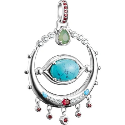 Thomas Sabo přívěsek Amulet Pendant with Oval Turquoise PE985 405 17