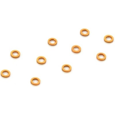 Xray ALU SHIM 3x5x1.0 MM ORANGE 10