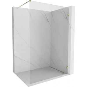 Mexen Lunar душ кабина Walk-in дясна 50 x 200 см, прозрачна 8 мм, златна - 830-050-000-50-00-P (830-050-000-50-00-P)