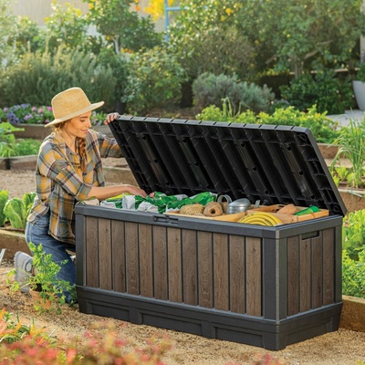 Keter Kentwood box 350 l walnut