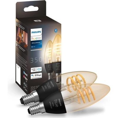 Philips Hue White Ambiance E14, 4,6 W, 350 lm, 2 ks 871951441186900