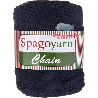 Spago Příze Chain Varianta: 113 tmavě modrá