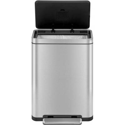 EKO-Europe EKO Кош за отпадъци с педал X-CUBE- 30 литра - мат (EKO 936830 - Matt s/s)