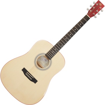 SX SD204G Gloss Transparent Red Акустична китара