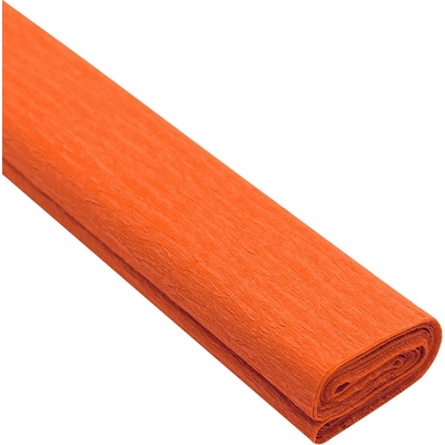Krepový papier JUNIOR 200x50 cm - tmavo oranžový 06