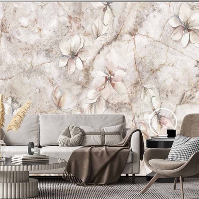 Decono Фототапет Каменни Цветя