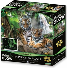 PRIME 3D Svítící puzzle Tygr u vodopádu 100 ks