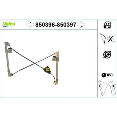 Mechanizmus zdvíhania okna VALEO 850396