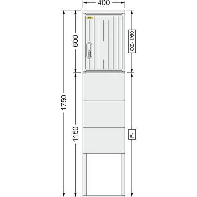 SFOS 400x1750x245mm OZ-1/60 + F-1