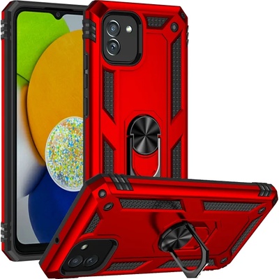 VSECHNONAMOBIL 41478 RING Ochranný obal pro Samsung Galaxy A03 červený
