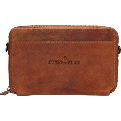 Green Wood unisex crossbody hnědá