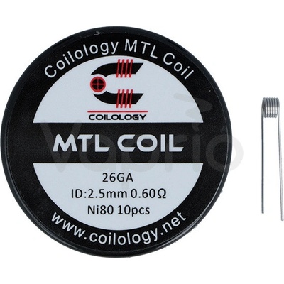 Coilology predmotané špirálky MTL Round Coil Ni80 0,6ohm