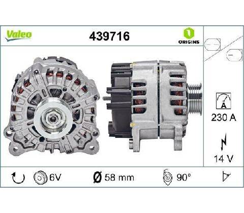 Generátor VALEO 439716