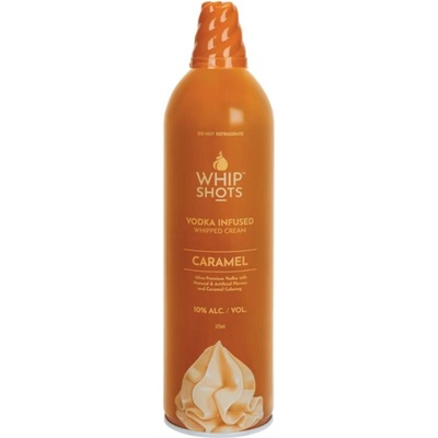 WhipShots Alko Šlehačka Caramel 10% 0,375 l (holá láhev)