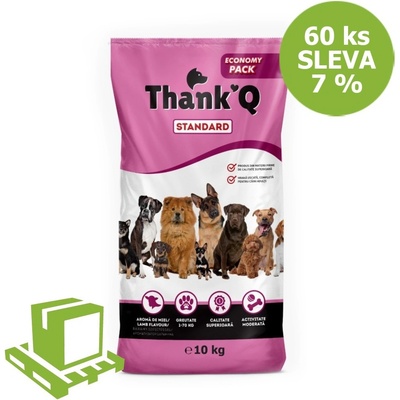 Thank´Q Standard Dog Adult Jehně 60 x 10 kg