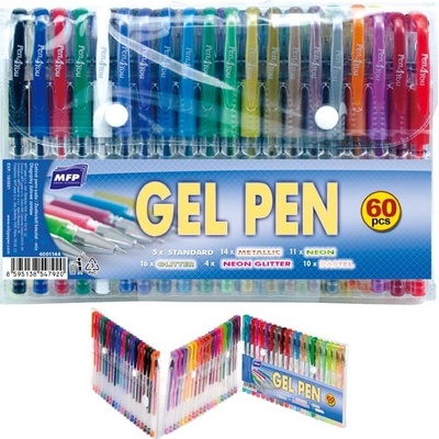 MFP 6001144 gelové pero set 1102-1012M mix 60 ks