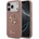 GUESS Калъф GUESS, PU Fixed Glitter 4G Metal Logo за iPhone 17 Pro, розов (GUHCP17LHG4SGP)