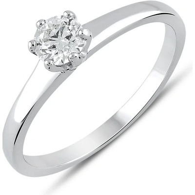 Lillian Vassago IGI Zásnubní prsten s diamantem z bílého zlata LLV59 DR058W