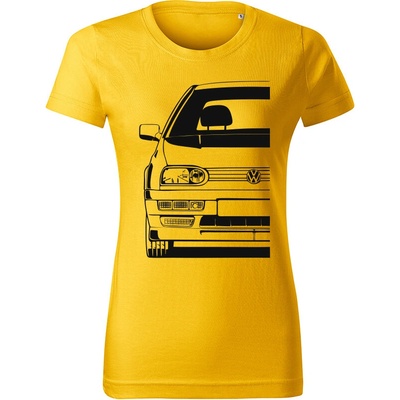 Tričko Volkswagen Golf Mk3 GTi Half dámske tričko Tyrkysová Čierna