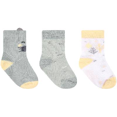 Бебешки чорапи с 3D уши KikkaBoo Seally Me - 0-6 м, 3 броя (31110010209)