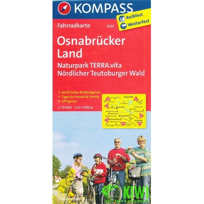 Kompass Fahrradkarte Osnabrücker Land Naturpark TERRA.vita Nördlicher Teutoburger Wald