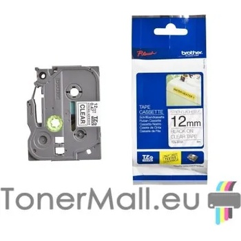 Image 1 of Brother Tape Black on Clear Brother TZe-S131