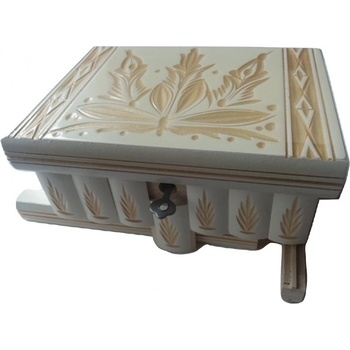 Magic Puzzle Box Кутия за бижута Дървена кутия за изненада с пъзел с вълшебна отваряща се поставка за пръстен (_9949b74a4)