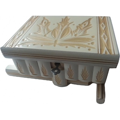 Magic Puzzle Box Кутия за бижута Дървена кутия за изненада с пъзел с вълшебна отваряща се поставка за пръстен (_9949b74a4)