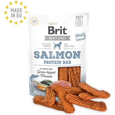 Brit Jerky Salmon Protein Bar 80 g