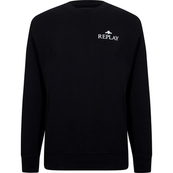 Image 1 of Replay Блуза Replay Small Logo Crewneck Sweater - Black 098