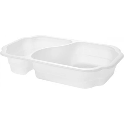 DUNI Tácka taway bio biela 2-dielna 250 × 159x45 mm